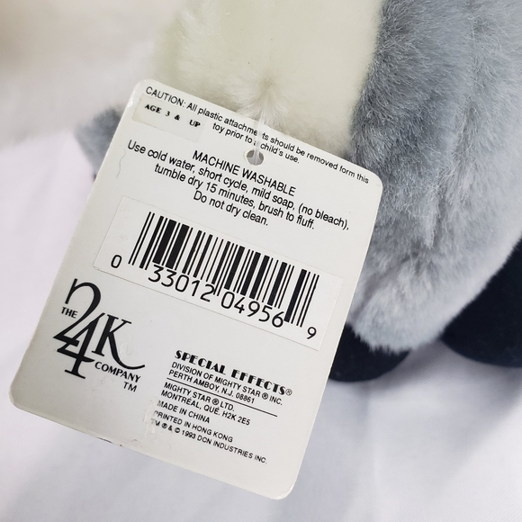 Davey Donkey Democratic Plush Stuffed Toy 10 Inch 24K Company 1996 With Tag - Picture 8 of 11